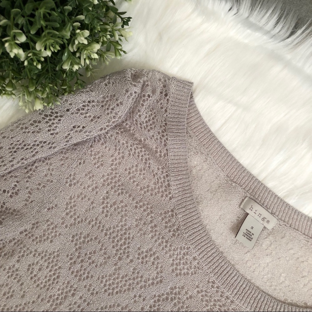 Hinge Long Sleeve Peplum Top